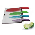 Ensemble de couteau de cuisine en plastique coloré 4PCS (SE-3547)
